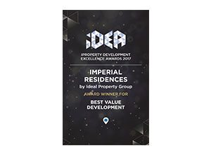 2017 iproperty awards best value imperial residences